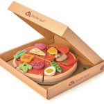 Tender Leaf Toys: Drewniana pizza z dodatkami na rzepy