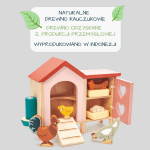 Tender Leaf Toys: Drewniane figurki - kurnik z kurami - obrazek 2