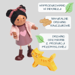 Tender Leaf Toys: Laleczka Ayana i jej kotek - obrazek 2