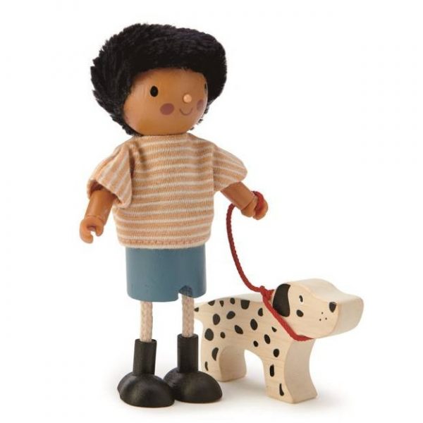 Tender Leaf Toys: drewniana laleczka Pan Forrester i jego pies