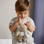 ThreadBear Design: zestaw z bawełny organicznej - grzechotka i kocyk przytulanka - obrazek 2