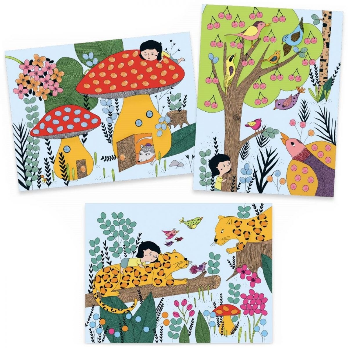 9898b Djeco: Zestaw artystyczny MALOWANIE PALCAMI 3+ - obrazek 2