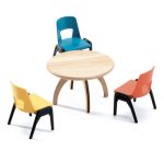 Djeco: PETIT HOME Drewniany domek dla lalek CITY z meblami - obrazek 5