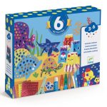 Djeco: Zestaw artystyczny 6w1 - MORZE 3+