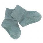 GoBabyGo: antypoślizgowe skarpetki do nauki chodzenia BAMBOO Dusty Blue 1-2 lata