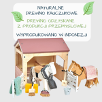 Tender Leaf Toys: Drewniane figurki do zabawy - stajnia z końmi - obrazek 2