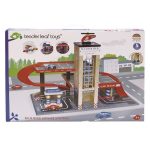 Tender Leaf Toys: Drewniany garaż z samochodami i helikopterem - obrazek 4