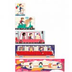 LONDJI: Puzzle nauka liczenia - Podróżnicy 55 el. - obrazek 4