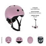 SCOOTANDRIDE: kask S-M dla dzieci 3+ Rose - obrazek 2