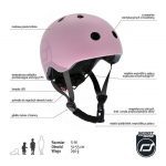 SCOOTANDRIDE: kask S-M dla dzieci 3+ Rose - obrazek 3