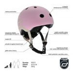 SCOOTANDRIDE: kask XXS-S dla dzieci 1-5 lat Rose - obrazek 3