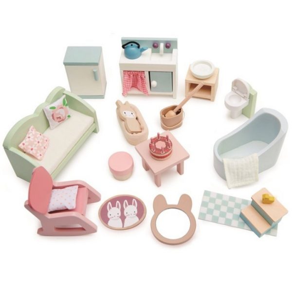 Tender Leaf Toys: Zestaw mebelków do domku