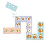 Djeco: Gra edukacyjna domino MALI PRZYJACIELE 3+ - obrazek 2