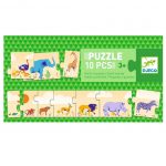 Djeco: Puzzle MAŁE I DUŻE 10 el.