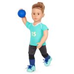 Our Generation: Lalka CHŁOPIEC JOHNNY 46cm – SIATKARZ z piłką i akcesoriami - obrazek 6