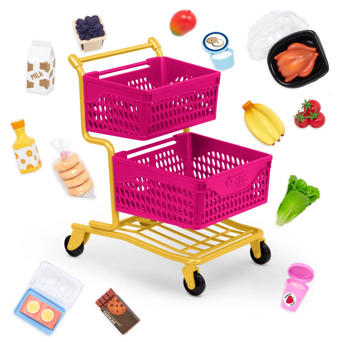 BD35159_PR_HS Our Generation: Wózek zakupowy z akcesoriami – Grocery Day Shopping Cart - obrazek 3