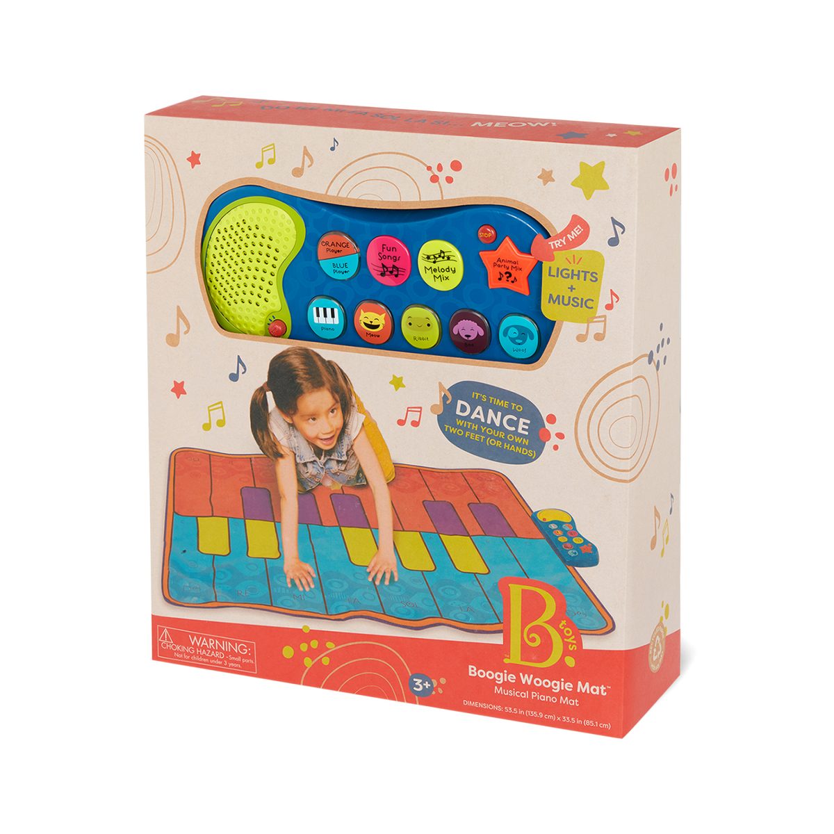B.TOYS: Boogie Woogie Mat – mata muzyczna – pianino podłogowe do tańca i miksowania muzyki - obrazek 3