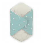 Miniland: rożek do otulenia lalki miętowy