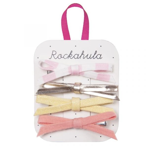 Rockahula Kids: spinki do włosów 4 szt. Bonbon Skinny Bow