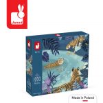 Janod: Puzzle artystyczne Spotkanie tygrysów 1000 el. / Made in Poland