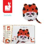 Janod: Zestaw kreatywny Tygrys z pomponów 6+