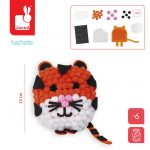 Janod: Zestaw kreatywny Tygrys z pomponów 6+ - obrazek 2