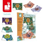 Janod: Zestaw ART Przestrzenne kartki pop-up 3D Zwierzęta