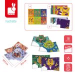 Janod: Zestaw ART Przestrzenne kartki pop-up 3D Zwierzęta - obrazek 3