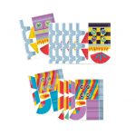 Janod: Zestaw ART Papierowe rakiety z wyrzutnią 7+ - obrazek 4