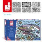 Janod: Zestaw ART Magiczne kolorowanki wodne Ocean 7+