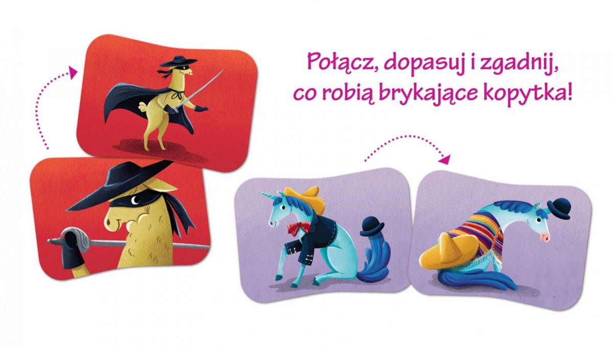 Kapitan Nauka: Jednorożce i lamy. Gra MEMO 3+ - obrazek 2