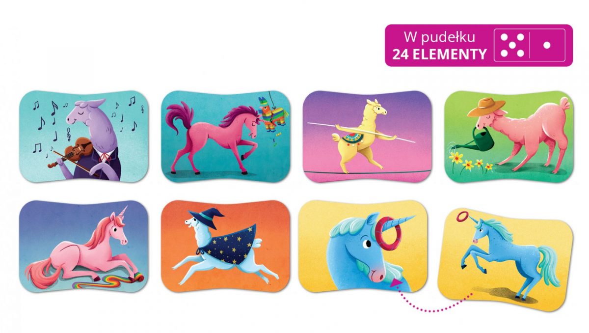 Kapitan Nauka: Jednorożce i lamy. Gra MEMO 3+ - obrazek 3