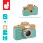 Janod: drewniany aparat fotograficzny z dźwiękiem i lampą błyskową - obrazek 3