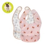 Lassig: zestaw śliniaków wodoodpornych 6m+ Little Forest Zajączek