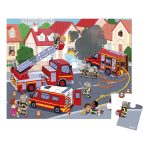 Janod: puzzle w walizce Strażacy 24 el. 3+ | Made in France - obrazek 2