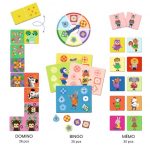 Djeco: Gry edukacyjne BINGO / MEMO / DOMINO 3+ - obrazek 2