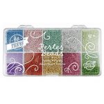 Buki: zestaw metalicznych koralików w pudełku