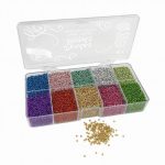 Buki: zestaw metalicznych koralików w pudełku - obrazek 2