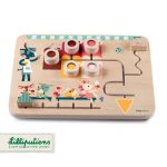 Lilliputiens: drewniana tablica manipulacyjna Lodziarnia