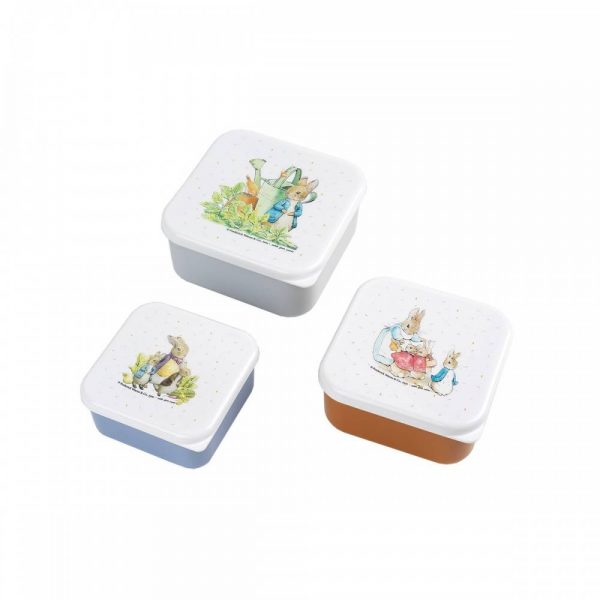 Petit Jour Paris: Piotruś Królik śniadaniówka lunchbox 3 szt.