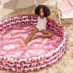 The Swim Essentials: basen kąpielowy dla dzieci Leopard Rose Gold 150 cm - obrazek 2