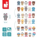 Janod: układanka do kąpieli Mix And Match Zwierzątka - obrazek 2