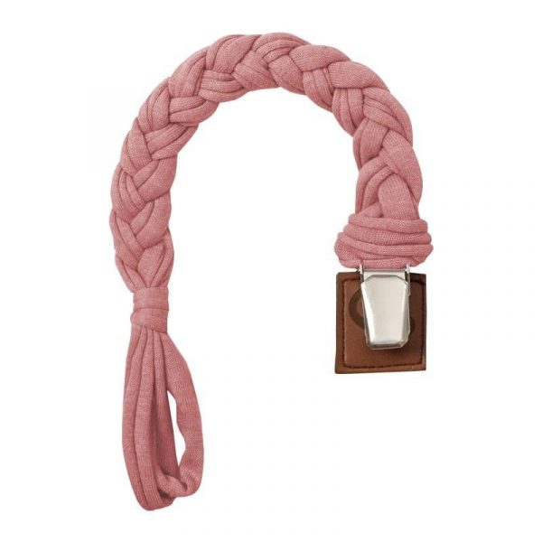 Hi Little One: warkoczykowa zawieszka do smoczka Blush Light