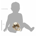 Maud N Lil: miękka grzechotka organiczna z BIO bawełny GOTS - obrazek 3