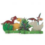 Scratch Puzzle 2w1 2D i 3D scenografia Dinozaury
