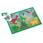 Scratch Puzzle 2w1 2D i 3D scenografia Dinozaury - obrazek 2