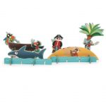 Scratch Puzzle 2w1 2D i 3D scenografia Piraci