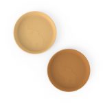 Done by Deer: talerzyk dla dziecka Kiddish Elphee Mustard 2 szt. - obrazek 2