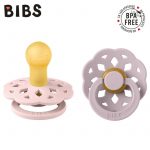 BIBS: BOHEME smoczek uspokajający kauczuk 2-pack BLOSSOM & DUSKY LILAC M