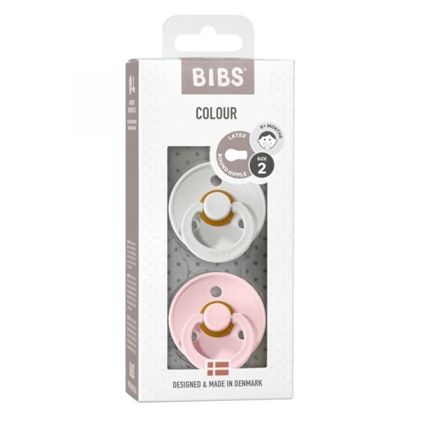BIBS: smoczek uspokajający kauczuk Hevea 2-pack HAZE & BLOSSOM M